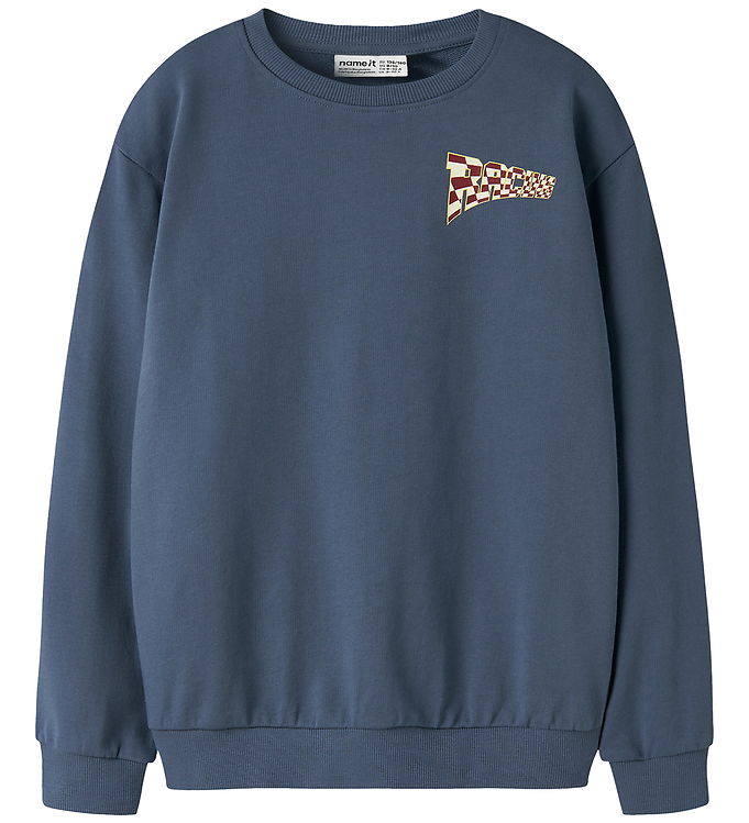 Name it Sweatshirt - NkmVasha - Vintage Indigo/Racing