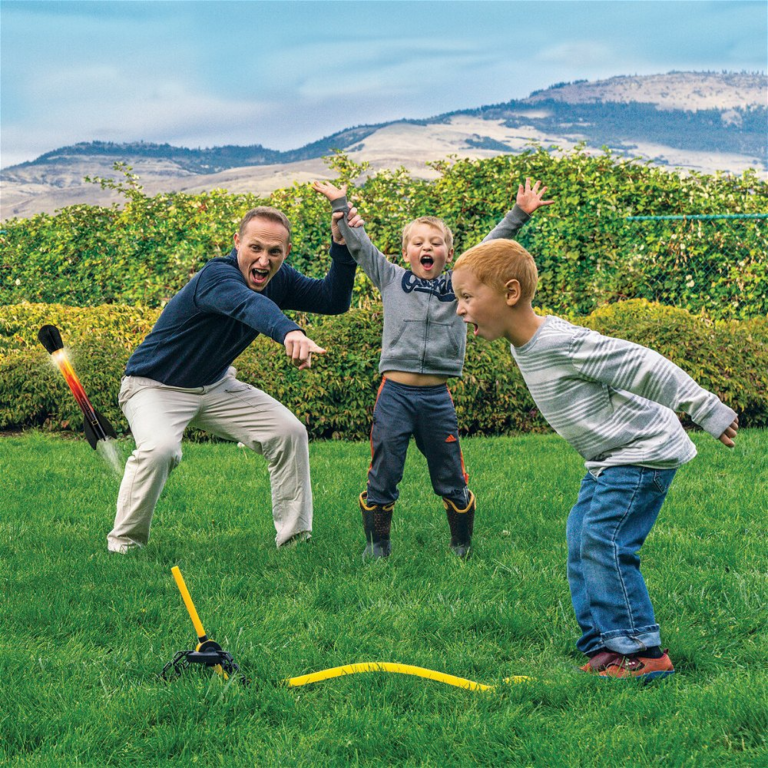 National Geographic | Air Rockets med LED-lys, 3 stk