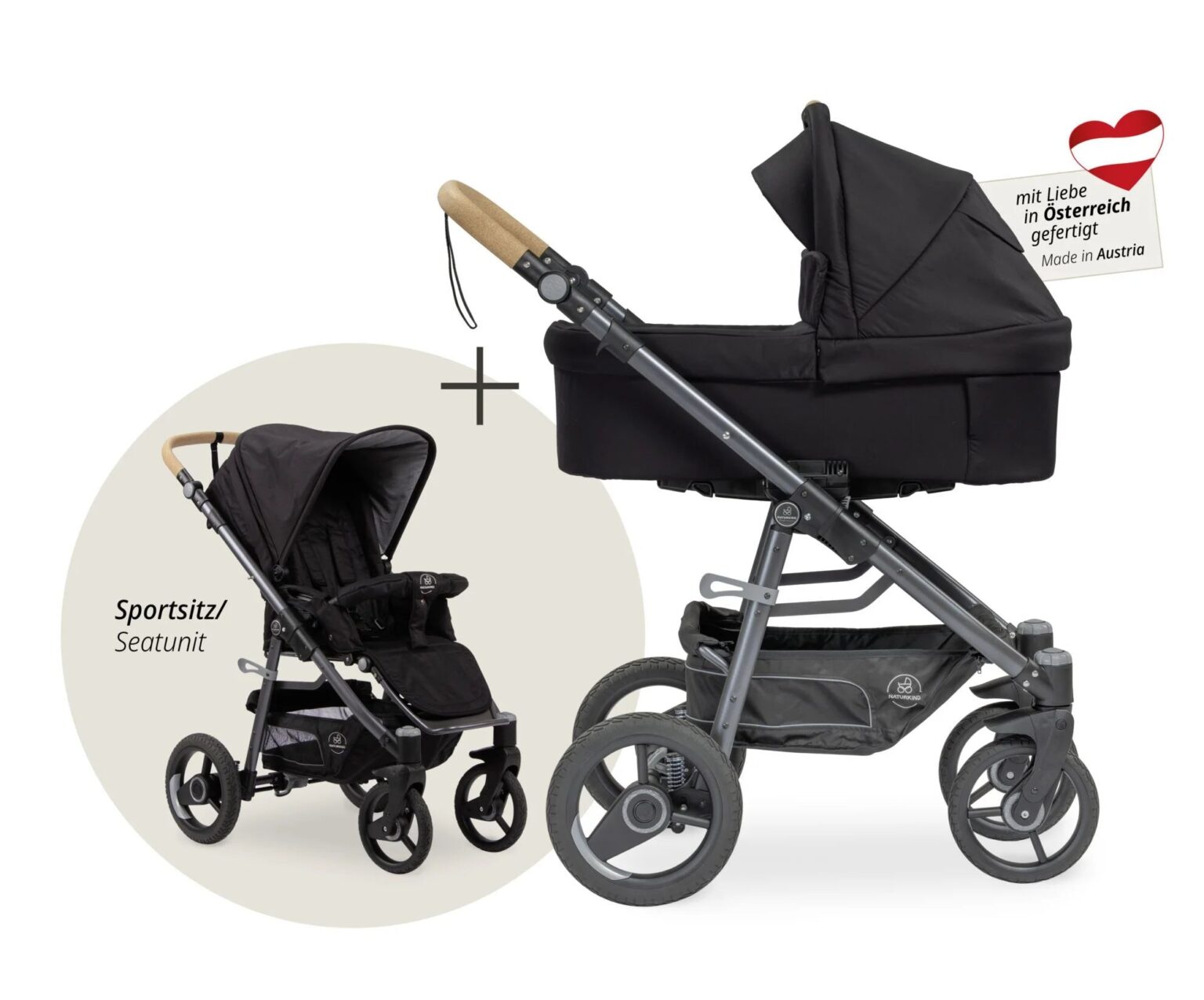 Naturkind Lux Evo Kombivogn - Panther Naturkind Lux Evo Kombivogn - Panther