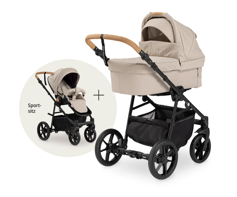 Naturkind Mads Kombivogn - Cream Naturkind Mads Kombivogn - Cream