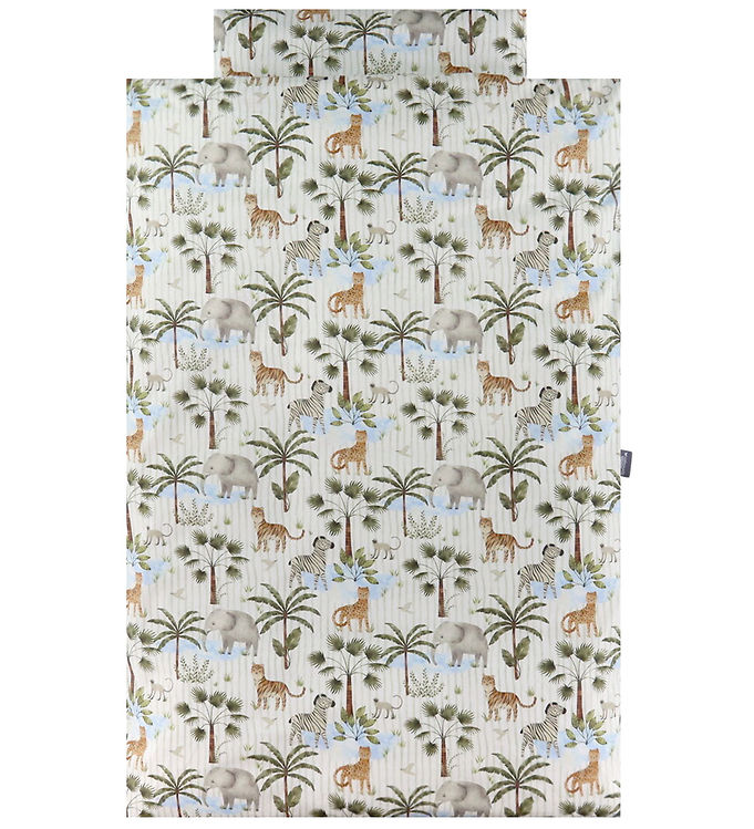 Nørgaard Madsens Sengetøj - Baby - Beige m. Jungledyr