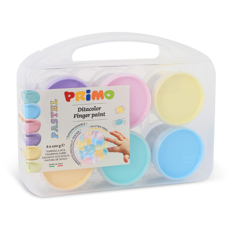 PRIMO | Fingermaling - Pastel, 6 x 100 gram