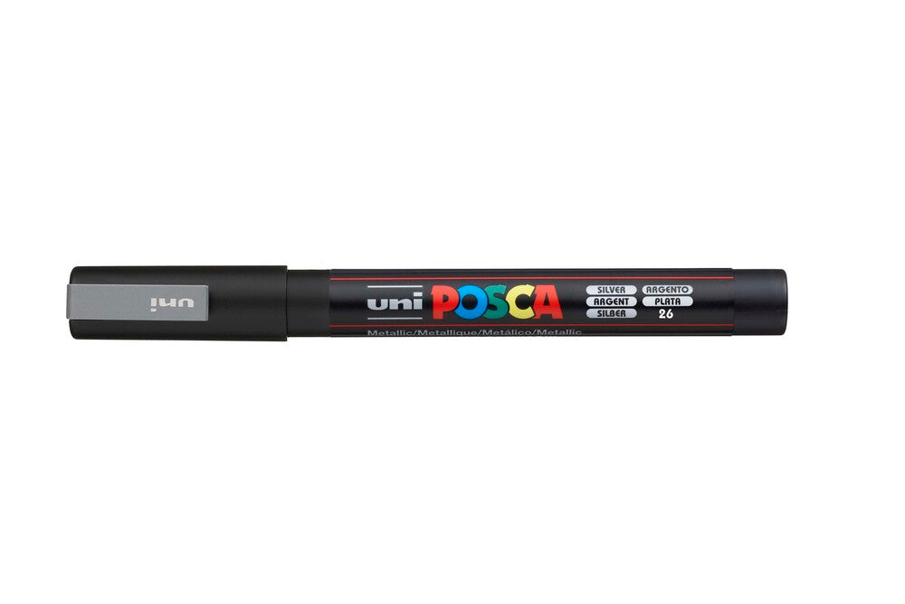 Paintmarker Uni POSCA pc-3m sølv