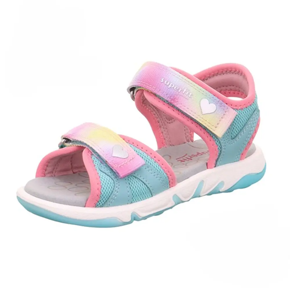 Pebbles Sandal - Lysegrøn/Rosa - 25