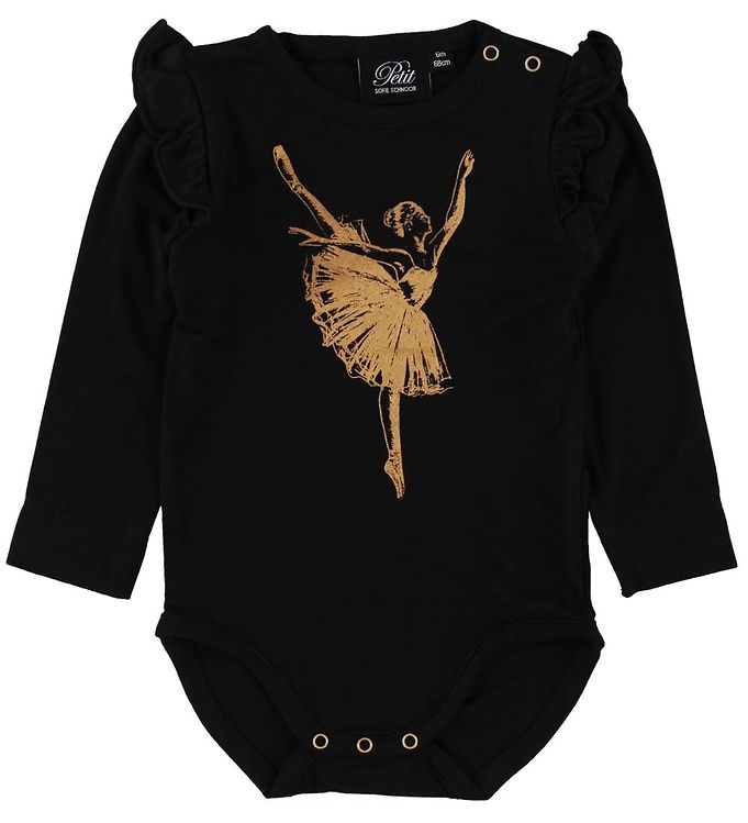Petit By Sofie Schnoor Body l/æ - Dicte - Sort m. Ballerina