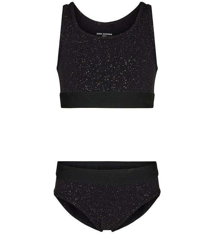 Petit By Sofie Schnoor Undertøj - 2-pak - Top/Hipsters - Sort