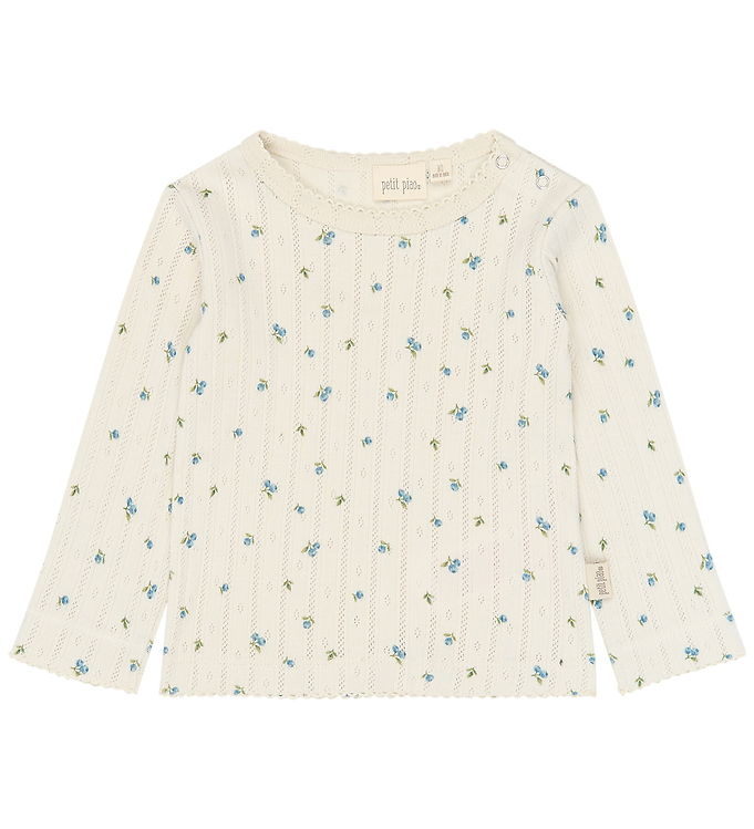 Petit Piao Bluse - PPGracie - Eggnog Blueberry AOP