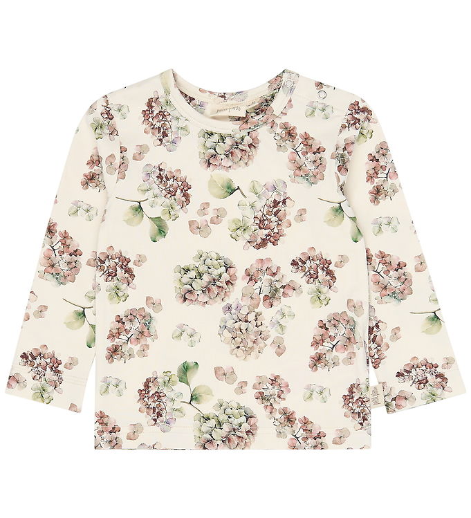 Petit Piao Bluse - PPStar - Eggnog Hydranger AOP