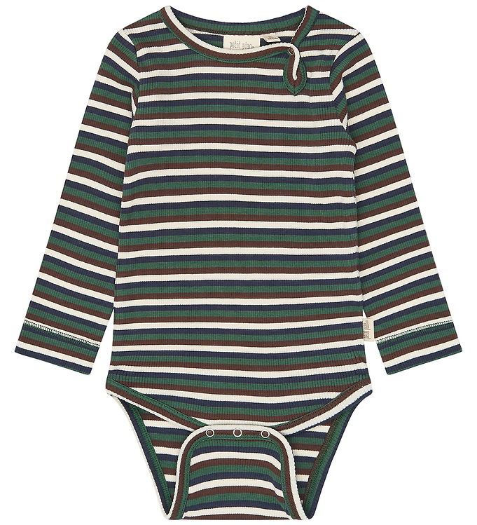 Petit Piao Body l/æ - PPSong - Trekking Green Multistriped