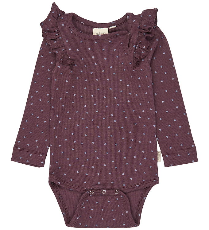 Petit Piao Body l/æ - PPSonja - Huckleberry Heart AOP