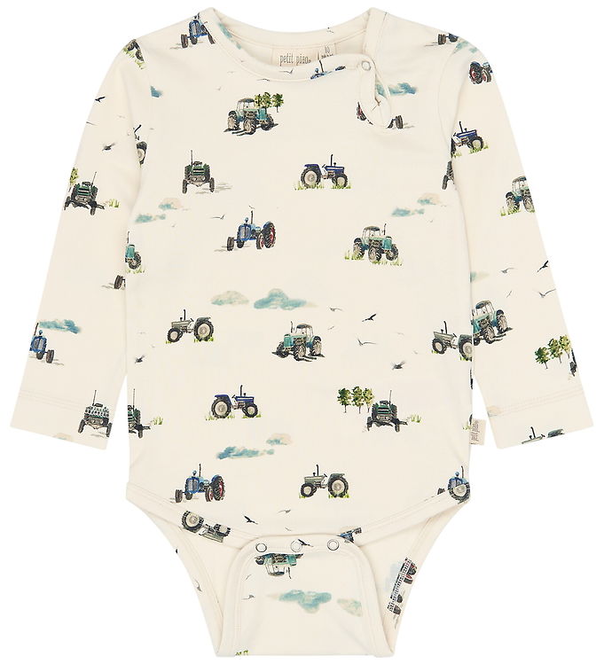 Petit Piao Body l/æ - PPStar - Eggnog Tractor AOP Petit Piao Body l/æ - PPStar - Eggnog Tractor AOP