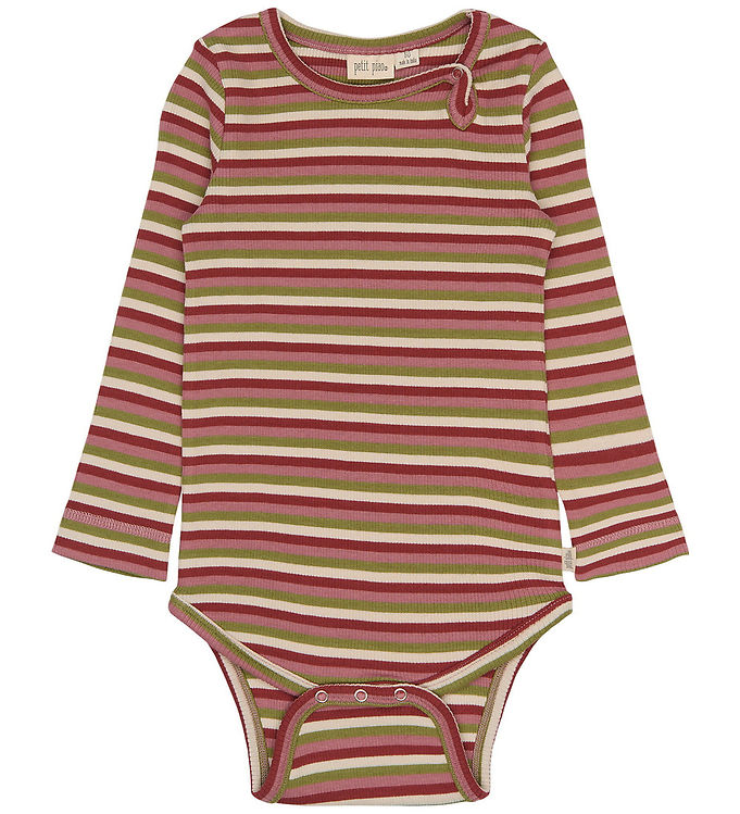 Petit Piao Body l/æ - Rib - Modal - PpSong - Dusty Rose Multistr
