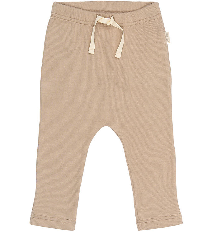 Petit Piao Bukser - Rib/Modal - PPStone - Ginger snap