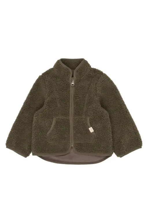 Petit Piao Desino Fleece Jakke - Major Brown - 104 CM