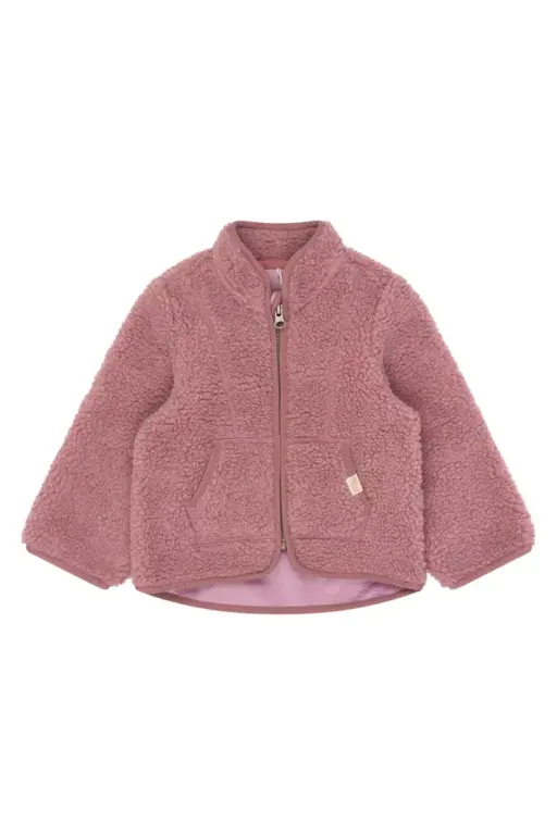 Petit Piao Desino Fleece Jakke - Nostalgic Rose - 80 CM