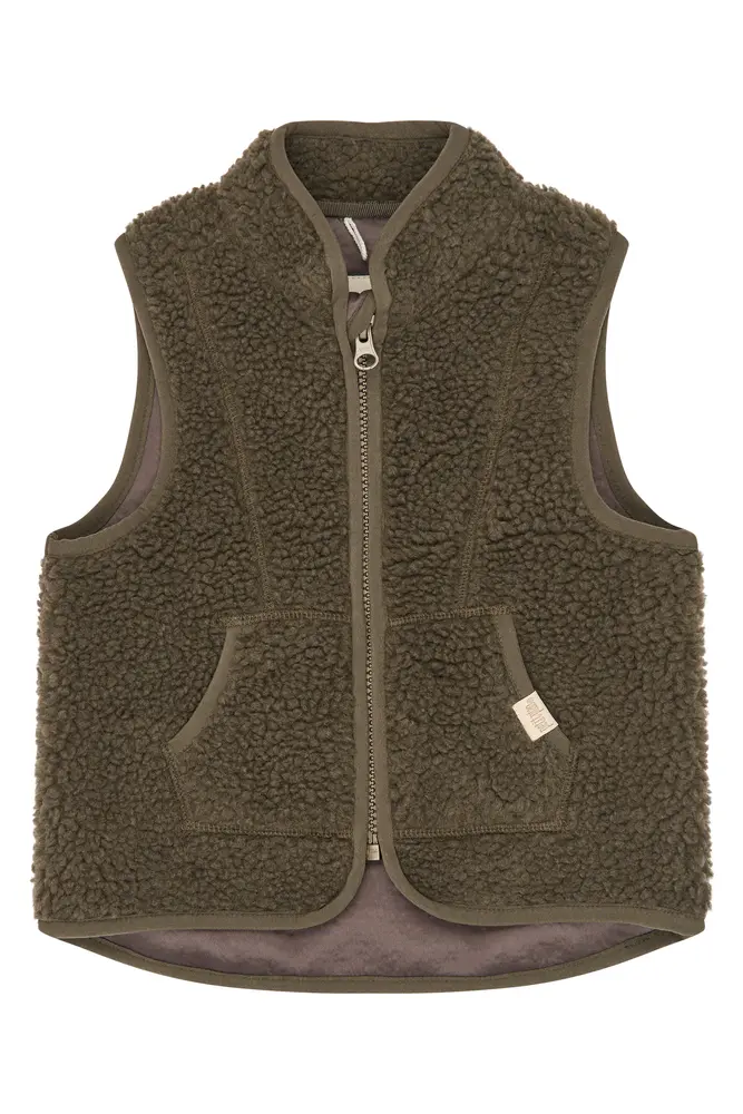 Petit Piao Desino Fleece Vest - Major Brown - 86 CM Petit Piao Desino Fleece Vest - Major Brown - 86 CM