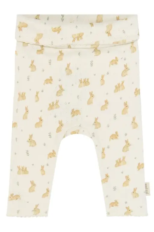 Petit Piao Dio High Waist Leggings - Eggnog Rabbit AOP - 44