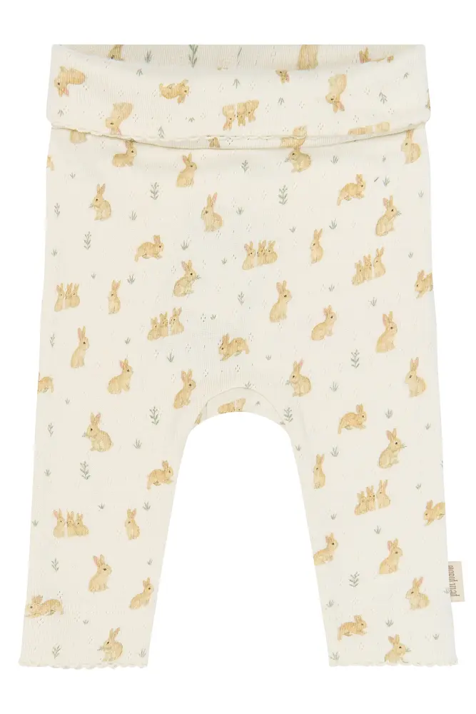 Petit Piao Dio High Waist Leggings - Eggnog Rabbit AOP - 44 Petit Piao Dio High Waist Leggings - Eggnog Rabbit AOP - 44