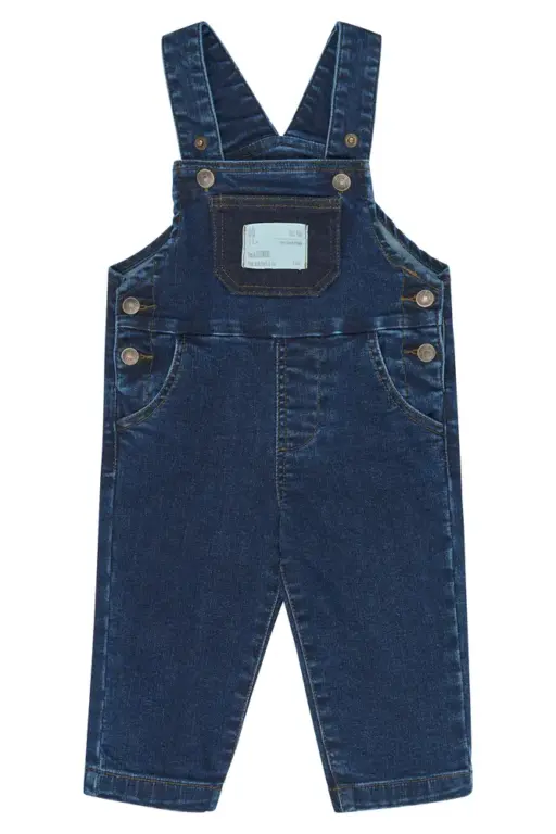 Petit Piao Gelm Denim Smækbukser - Blue Denim - 68 CM