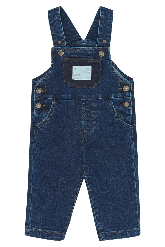 Petit Piao Gelm Denim Smækbukser - Blue Denim - 68 CM Petit Piao Gelm Denim Smækbukser - Blue Denim - 68 CM