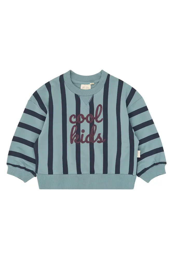 Petit Piao Gillian Sweatshirt - Lead Striped - 80 CM