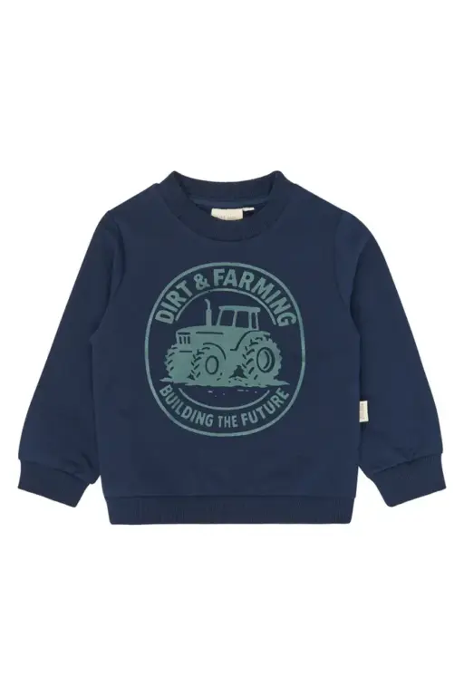Petit Piao Glen Sweatshirt - Navy Blazer - 74 CM Petit Piao Glen Sweatshirt - Navy Blazer - 74 CM