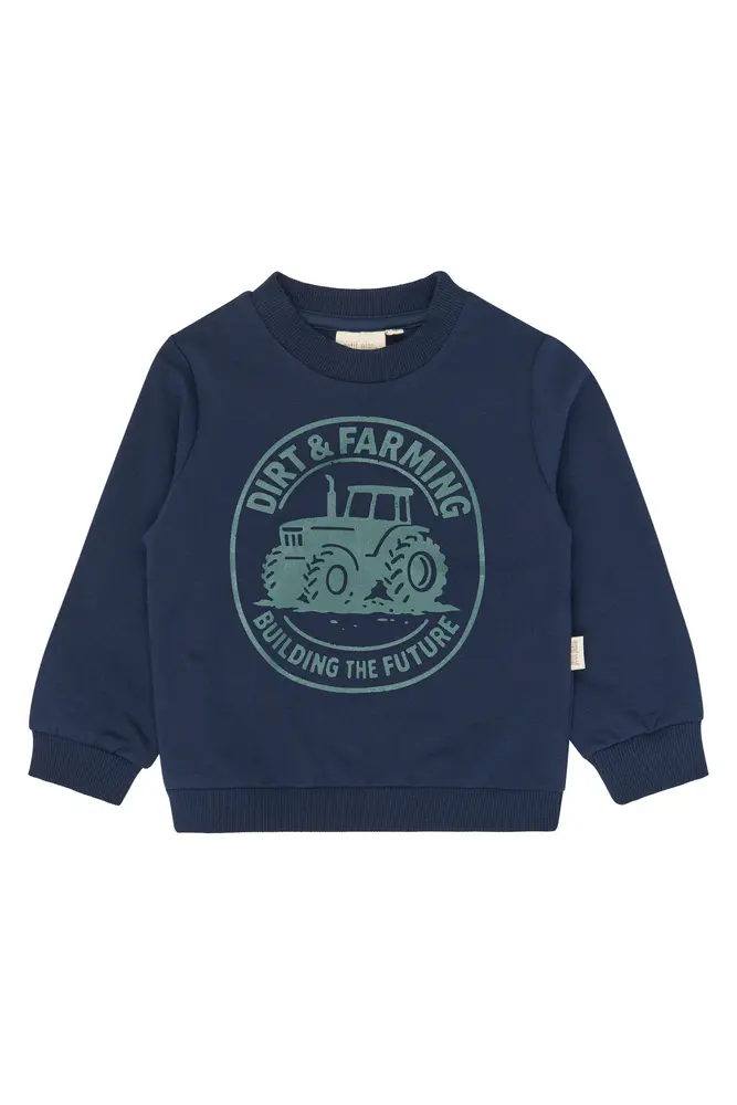 Petit Piao Glen Sweatshirt - Navy Blazer - 74 CM