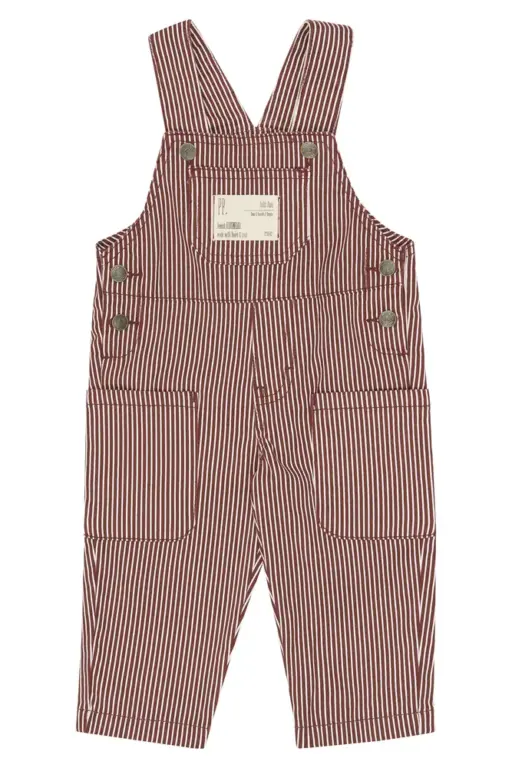 Petit Piao Glory Denim Smækbukser - Syrah Striped - 104 CM
