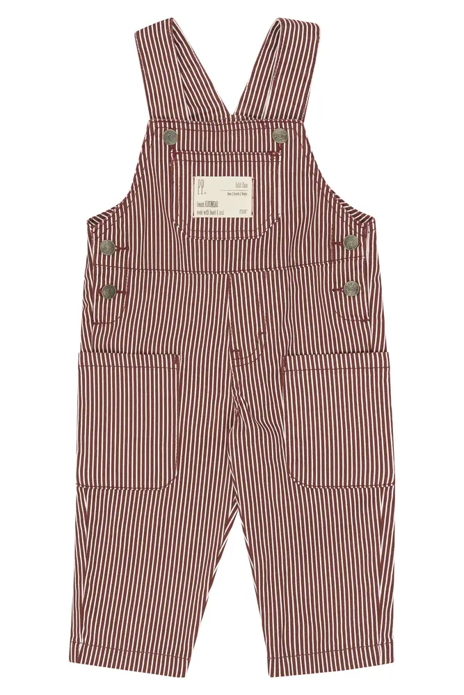 Petit Piao Glory Denim Smækbukser - Syrah Striped - 104 CM Petit Piao Glory Denim Smækbukser - Syrah Striped - 104 CM