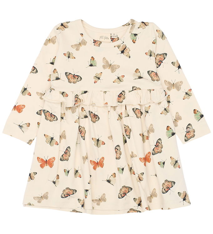 Petit Piao Kjole - PpStar - Eggnog Butterfly AOP Petit Piao Kjole - PpStar - Eggnog Butterfly AOP