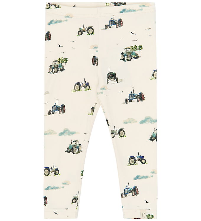 Petit Piao Leggings - PPStar - Eggnog Tractor AOP Petit Piao Leggings - PPStar - Eggnog Tractor AOP