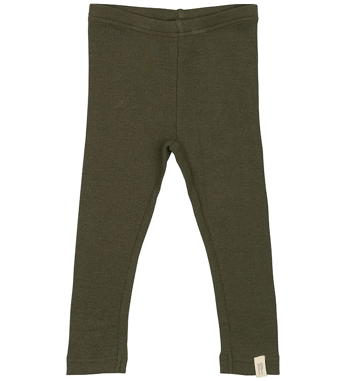 Petit Piao Leggings - Rib - Modal - Green Leaf Petit Piao Leggings - Rib - Modal - Green Leaf