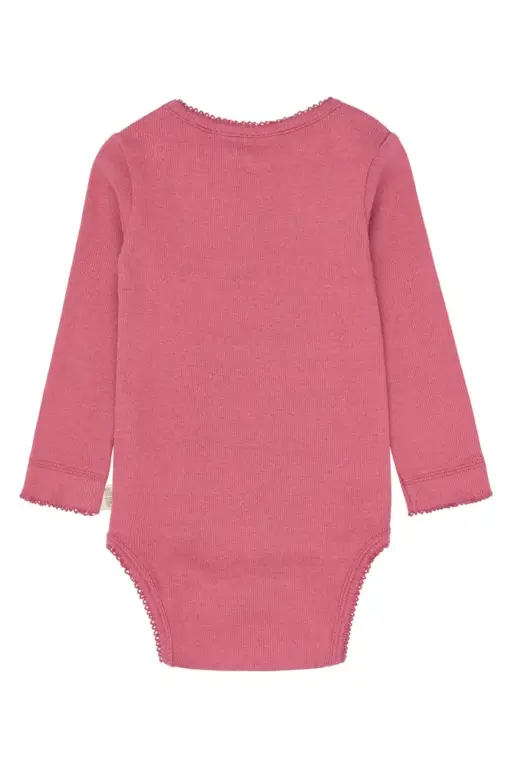 Petit Piao Sea Langærmet Body - Mauvewood - 92 CM