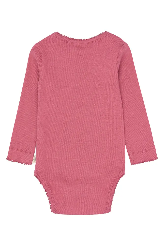 Petit Piao Sea Langærmet Body - Mauvewood - 92 CM