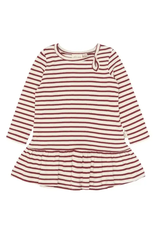 Petit Piao Sky Kjole - Syrah Striped - 98 CM