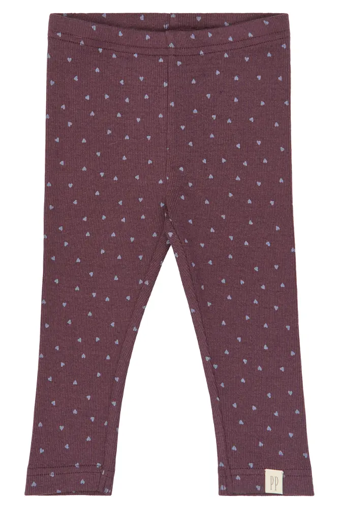 Petit Piao Sonja Leggings - Huckleberry Heart - 116 CM Petit Piao Sonja Leggings - Huckleberry Heart - 116 CM