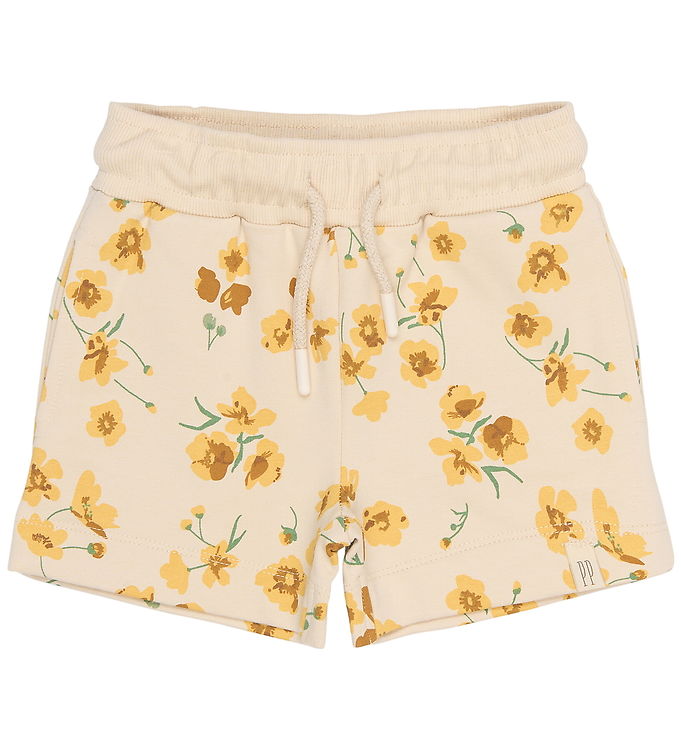 Petit Piao Sweatshorts - PpEydra - Fog Buttercup AOP
