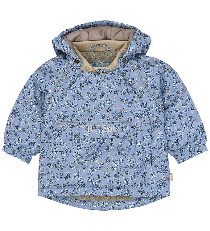 Petit Piao Vinterjakke - PPDard - Stonewash Blueberry AOP