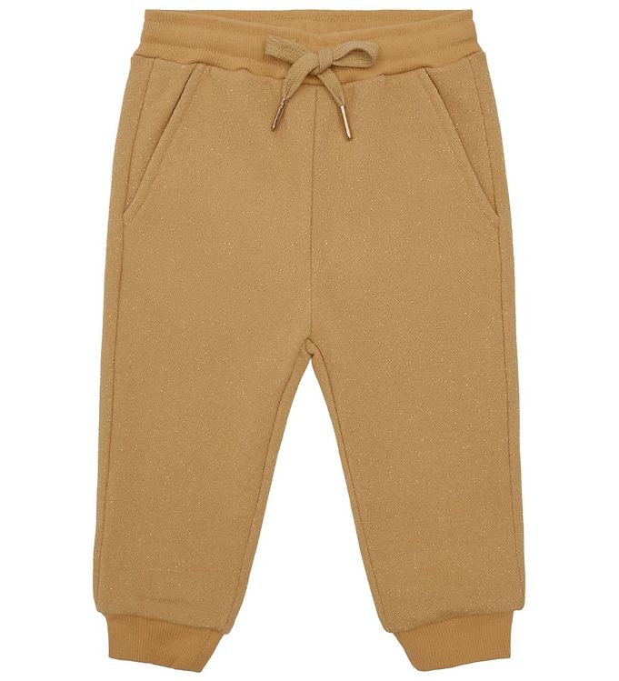 Petit by Sofie Schnoor Sweatpants - Estralla - Gul m. Glimmer