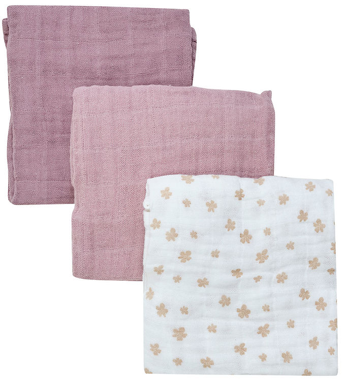 Pippi Baby Stofbleer - 3-pak - 65x65 cm - Quail