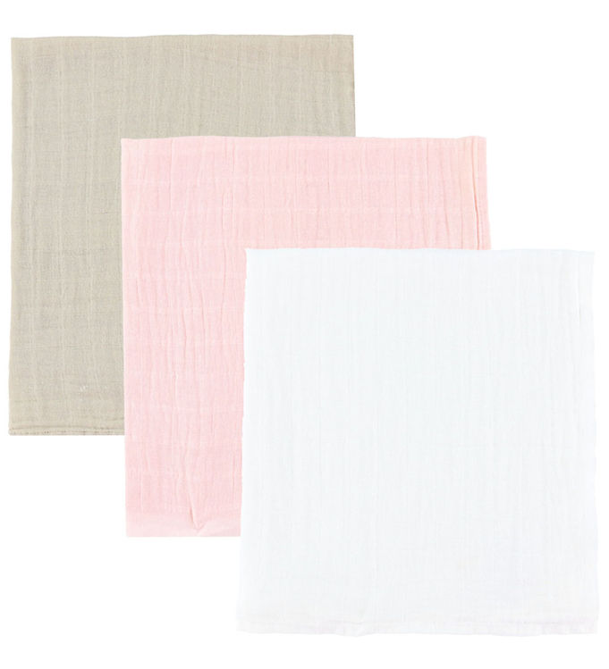 Pippi Baby Stofbleer - 3-pak - 65x65 cm - Veiled Rose
