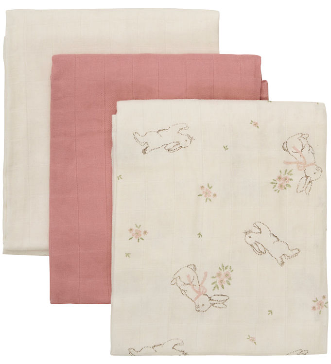 Pippi Baby Stofbleer - 3-pak - 70x70 cm - Rose Tan