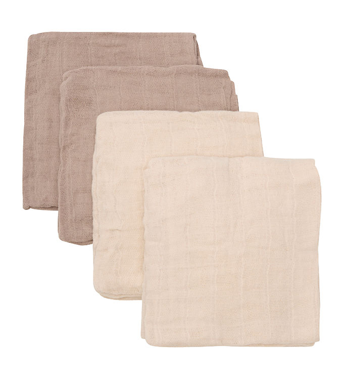 Pippi Baby Stofbleer - 4 pak - 65x65 cm - Nomad/Beige