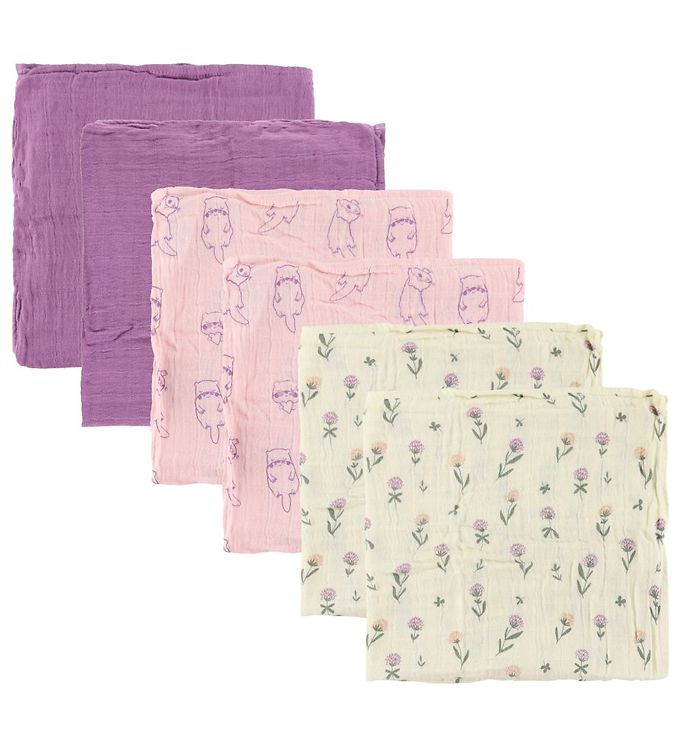 Pippi Baby Stofbleer - 6-Pak - 65x65 cm - Orkide