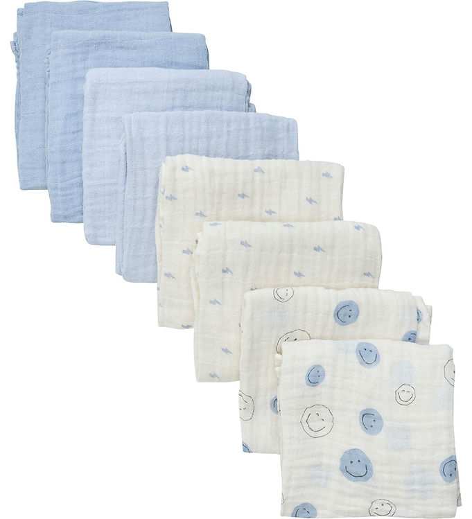 Pippi Baby Stofbleer - 8-pak - 65x65 cm - Celestial Blue