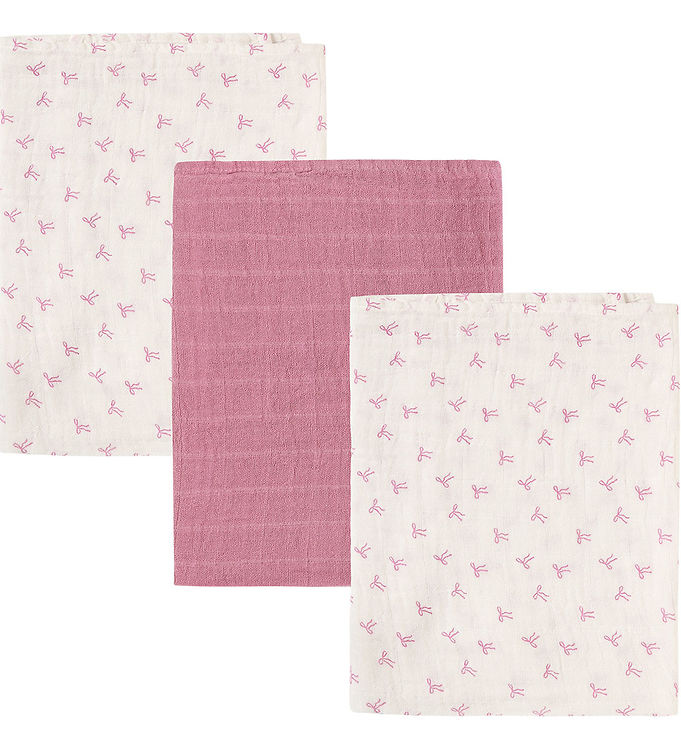 Pippi Baby Stofbleer - Noos - 3-pak - 65x65 - Musselin - Mauve O