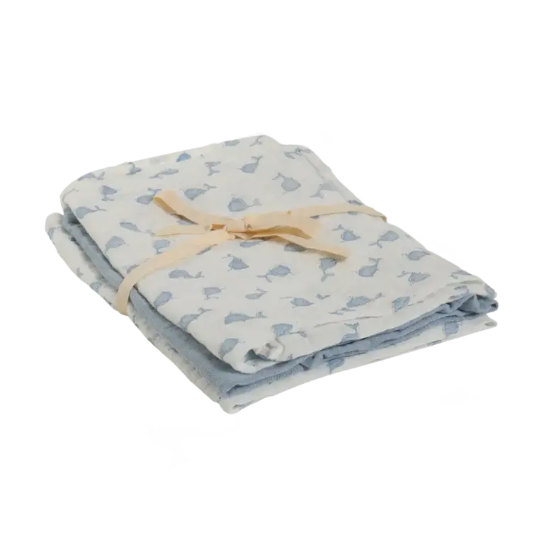 Pippi Stofble 3-pak 65x65 - Ashley Blue