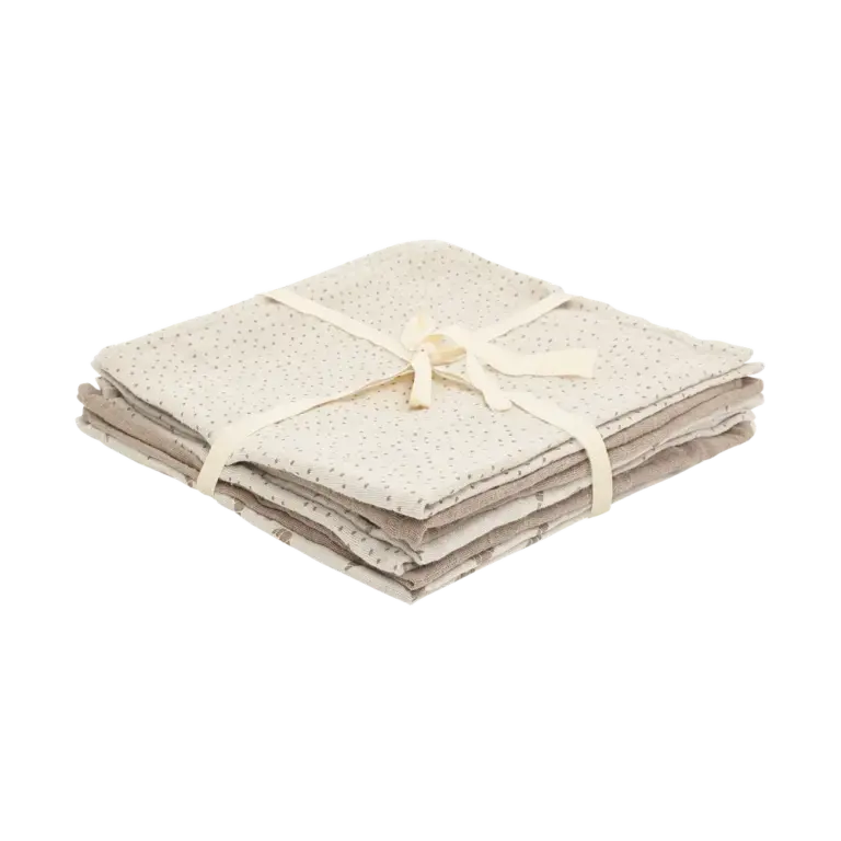 Pippi Stofble 6-pak 65x65 - Silver Lining