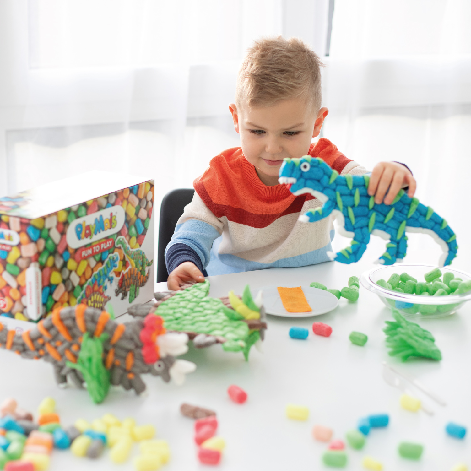 PlayMais Classic Fun To Play - Dinosaur, 500 stk