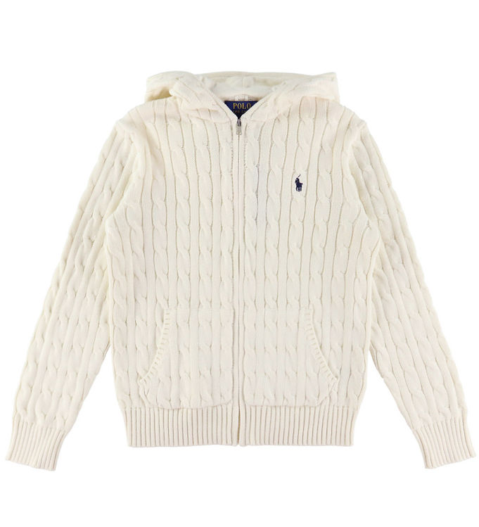 Polo Ralph Lauren Cardigan - Strik - Clubhouse Cream Polo Ralph Lauren Cardigan - Strik - Clubhouse Cream